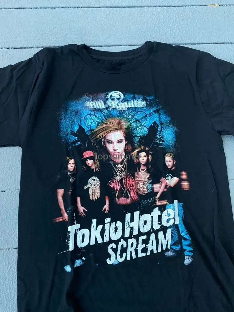 Tokio Hotel Scream T-Shirt Short Sleeve Cotton Black Men All Size S To 5Xl Hc119