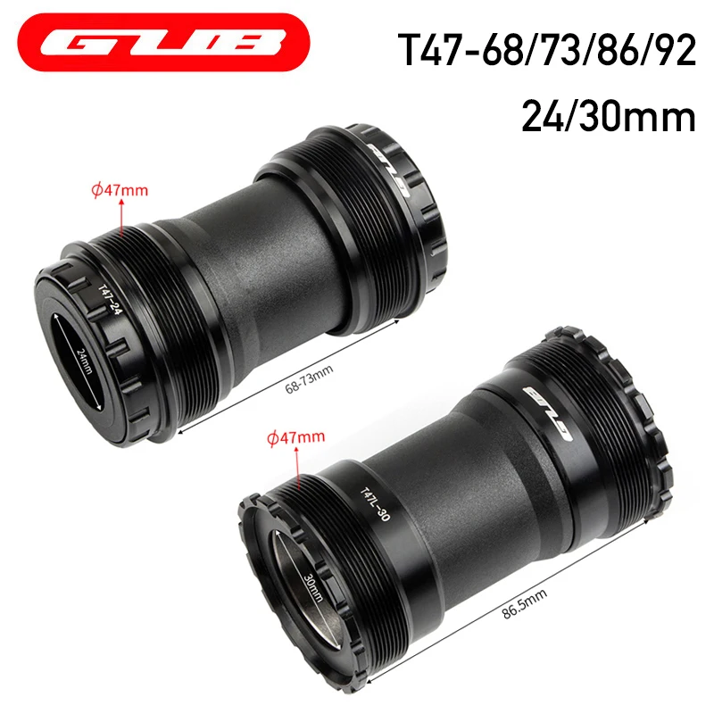 GUB Bike Ceramic Bottom Bracket Shell Width 68/73mm 86/92mm T47-24/30mm All Series Threaded BB for Shimano SRAM Bicycle Crankset