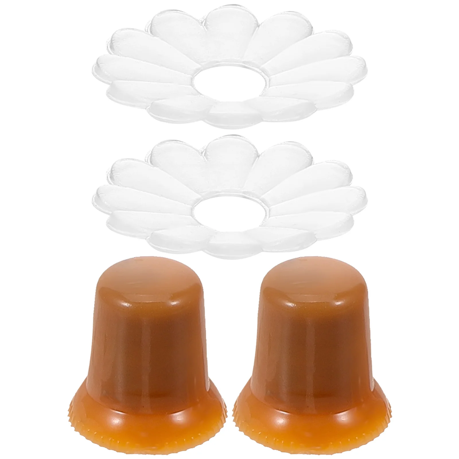 2 مجموعات مظلة القمم حامي البلاستيك تلميح غطاء للمطر مظلة الشمس إصلاح الملحقات خفيفة الوزن دافئ صالح استبدال قبعات