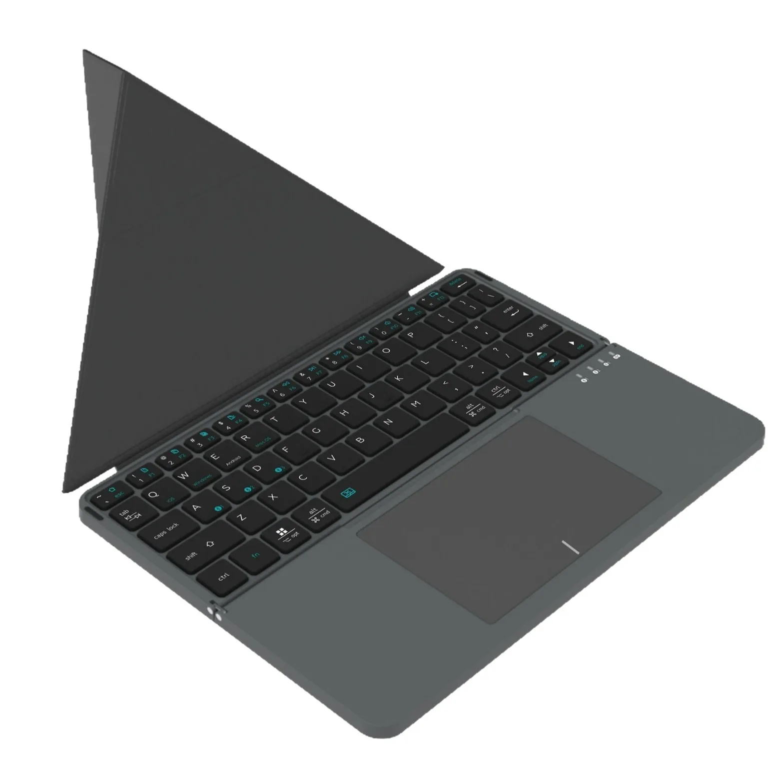 Portable Foldable Bluetooth Keyboard with Touchpad Wireless Mini Keyboard for Tablet iPad Smartphone