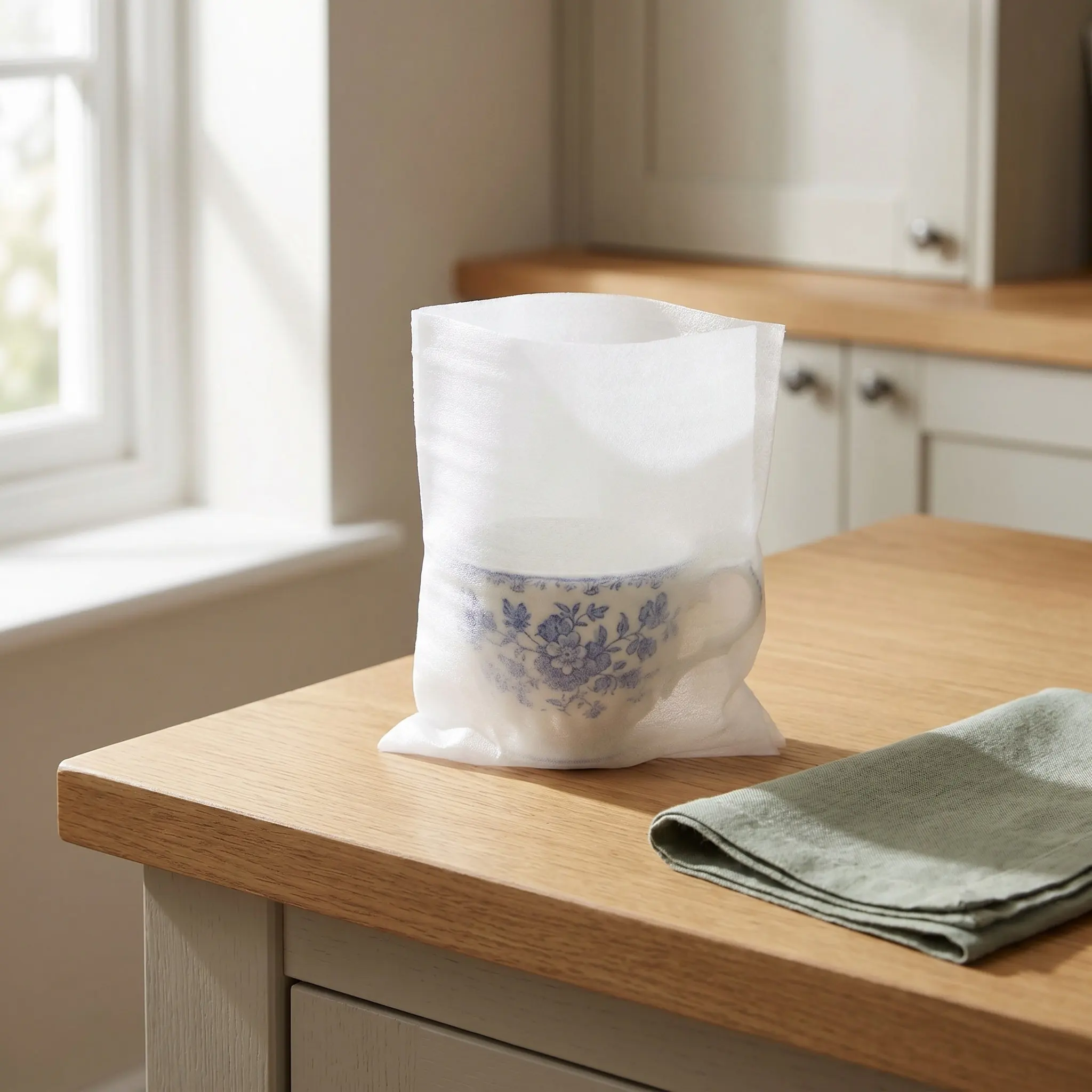 Bubble Cushioning Packaging 100pcs Foam Pouches for Safeguarding Mugs Cups Glassware Moving 15x20cm