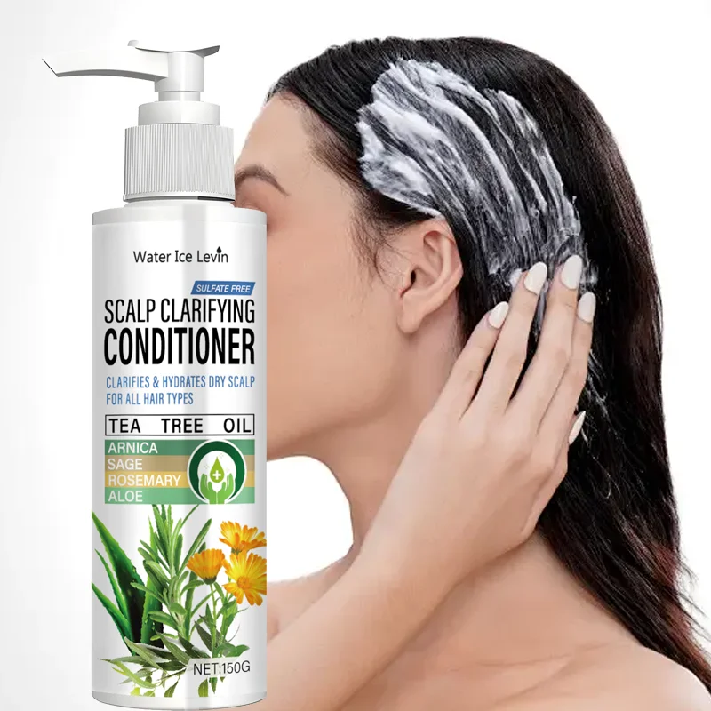 Dry Scalp Conditioner Sulfate Free 1+1 Pack 100g Tea Tree Oil Collagen Hyaluronic Acid Vitamin C Repair Moisturizing Cheap
