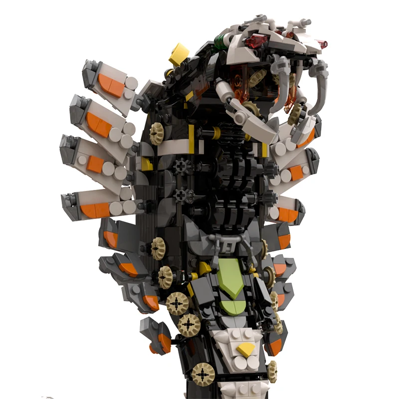 BuildMoc Horizon Slitherfang Monster Building Blocks West Zero Dawn Vipersed wąż bestia cegły zabawki na prezenty urodzinowe dla dzieci