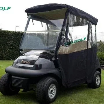 3 Sided Drivable Golf Cart Enclosure With Zippered Door For Club Car Precedent V2 Model