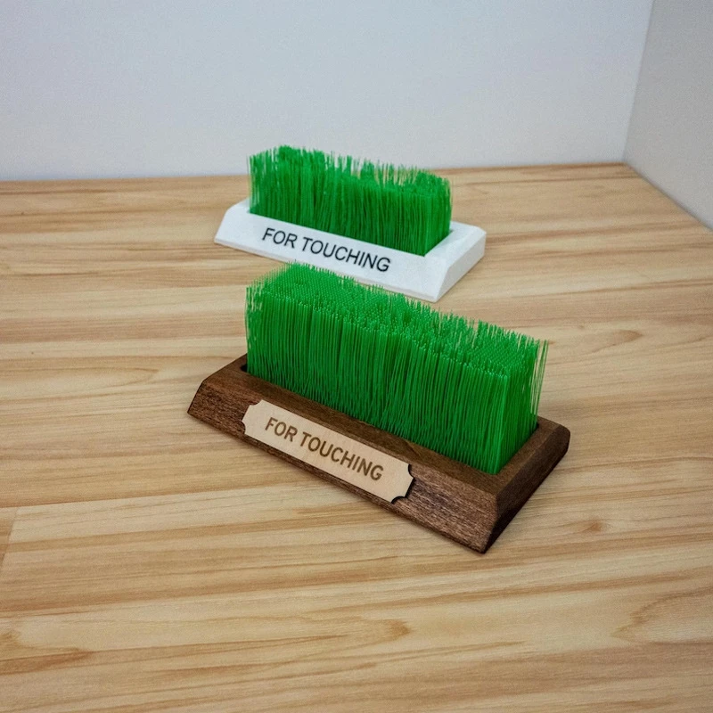 

Украшения для настольных фигурок Touch Grass, креативные украшения для 3D-печати, праздничные подарки, миниатюрная статуя на пластиковой и деревянной основе
