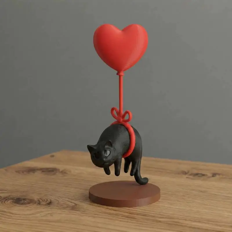 Floating Cat Heart Balloon Romantic Wedding Decor Easy to Hang for Reception Table Bookshelf Bridal Shower Gift for