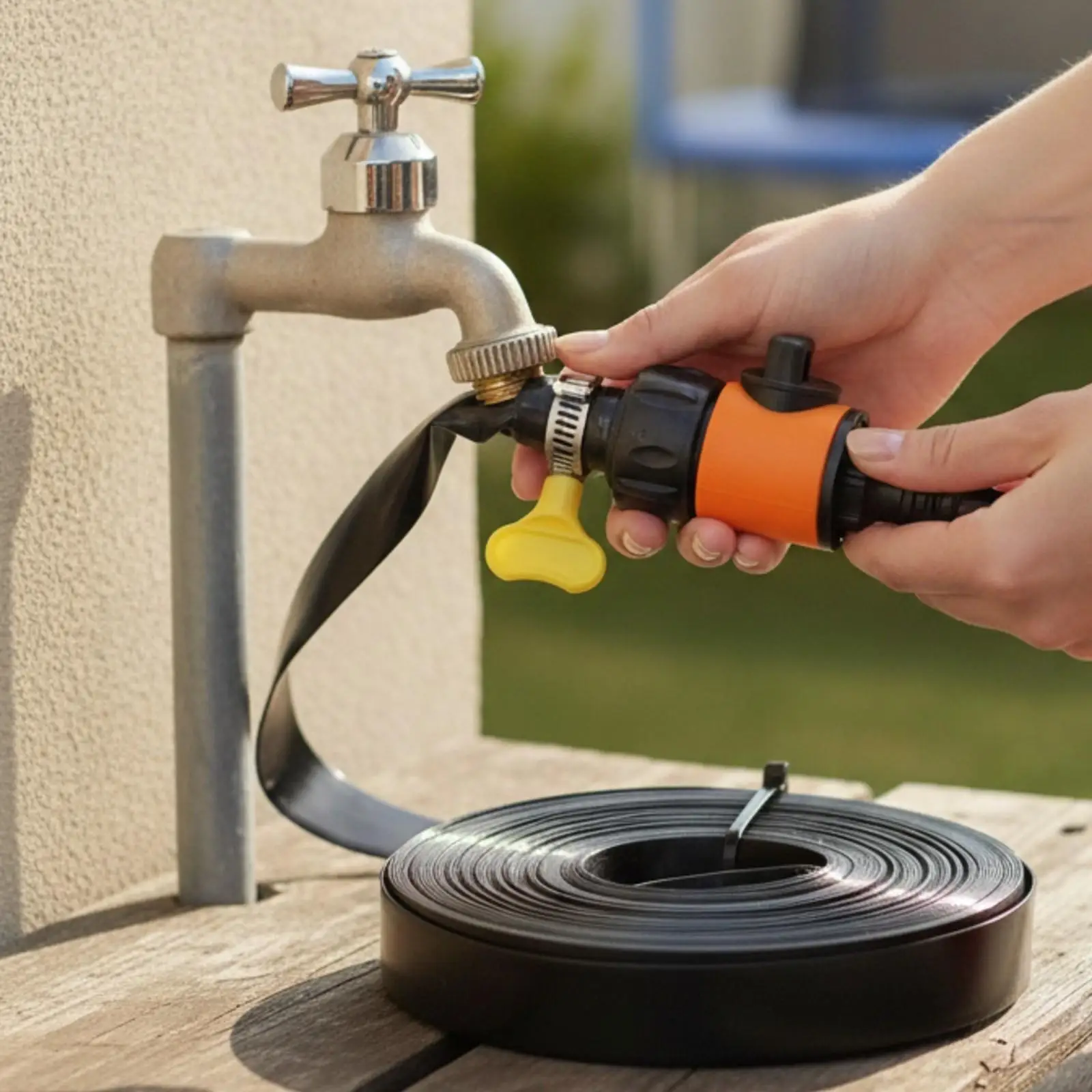 Trampoline Sprinkler Universal Fit Trampoline Sprinkler Hose with Valve No Leaking Cooling for Families, Garden