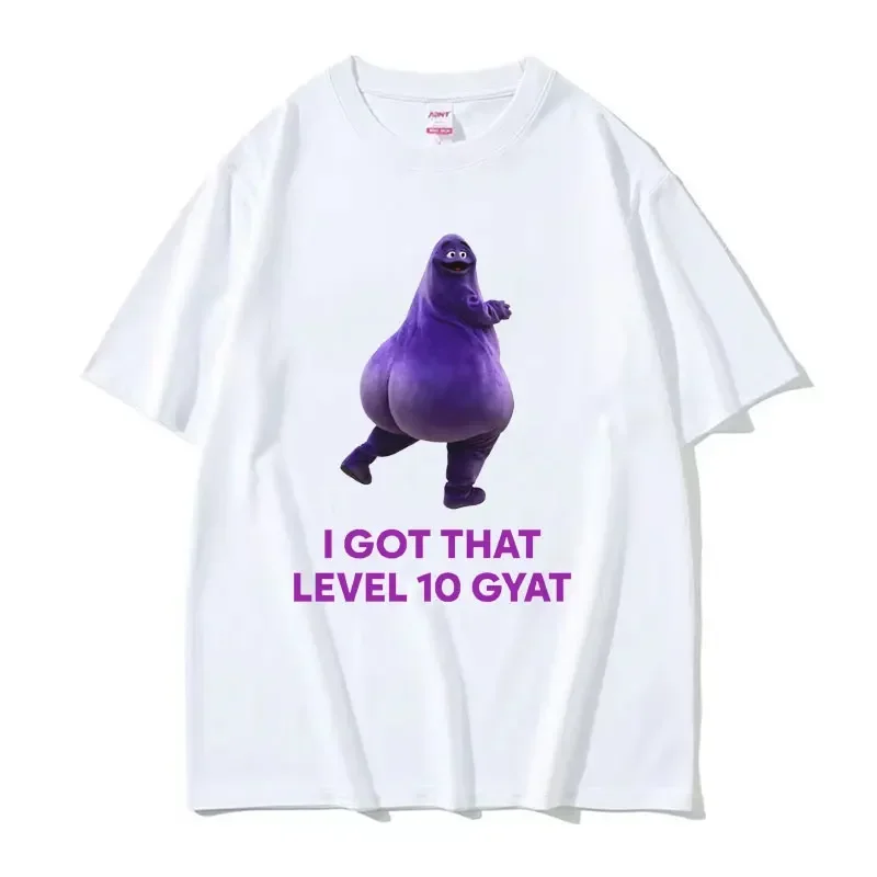 I Got That Level 10 Gyat Gyatt 2024 Funny Women T Shirt for Female Summer Clothing T-shirt Vintage Fashion Oversized T-shirts