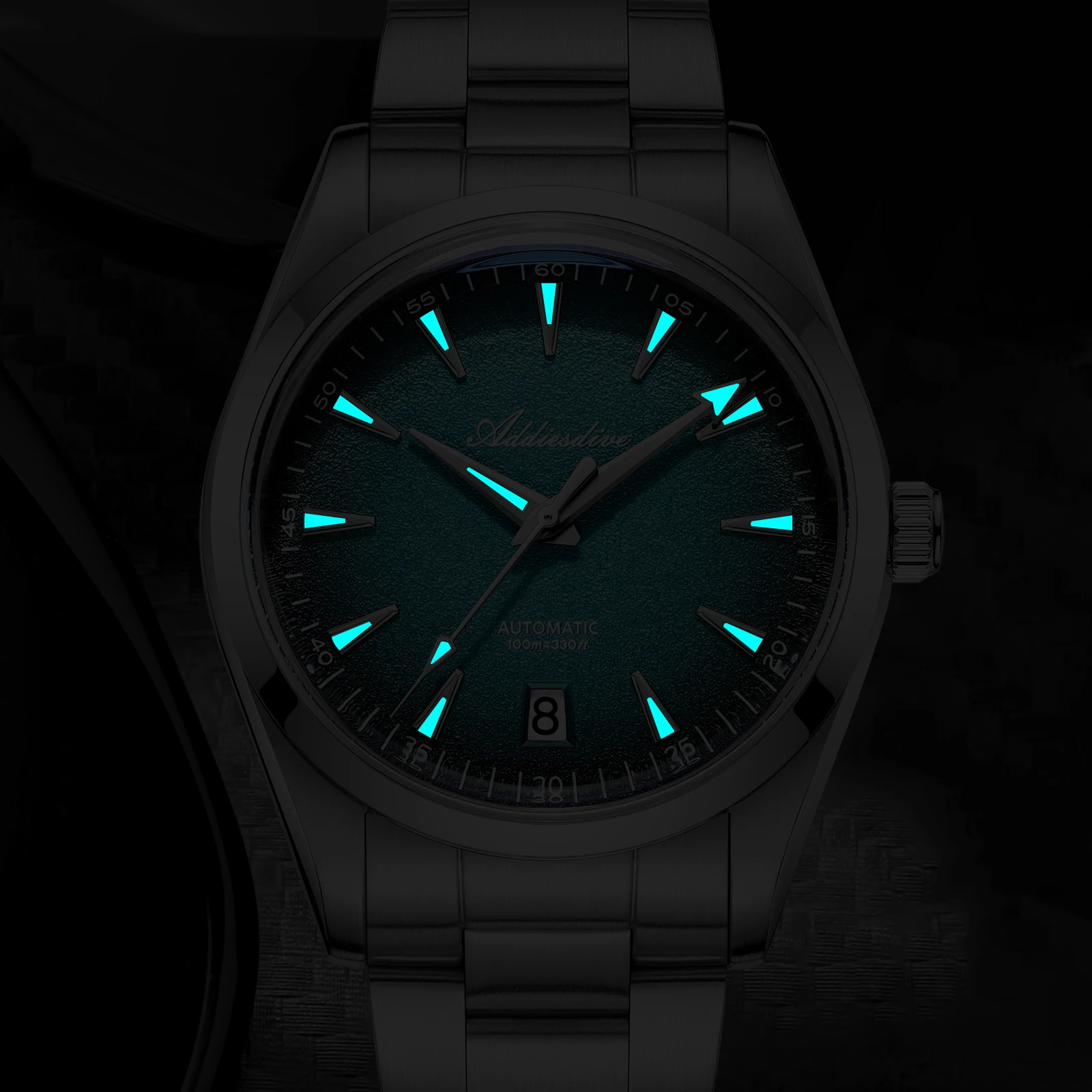 Addiesdive جديد ساعة رجالي 39 مللي متر التدرج BGW9 مضيئة 10Bar مقاوم للماء فستان فاخر NH35 ساعات آلية أوتوماتيكية AD2094