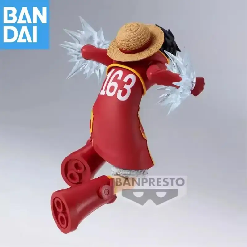 Genuíno bandai namco banpresto bandai one piece batalha record coleção macaco d. Luffy anime figura de ação modelo brinquedos presentes