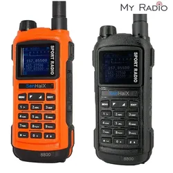 SENHAIX GP8800 Walkie Talkie Waterproof TPU Bluetooth APP Programming LED Glare Fast Scan Search Wireless HAM Amateur Radio