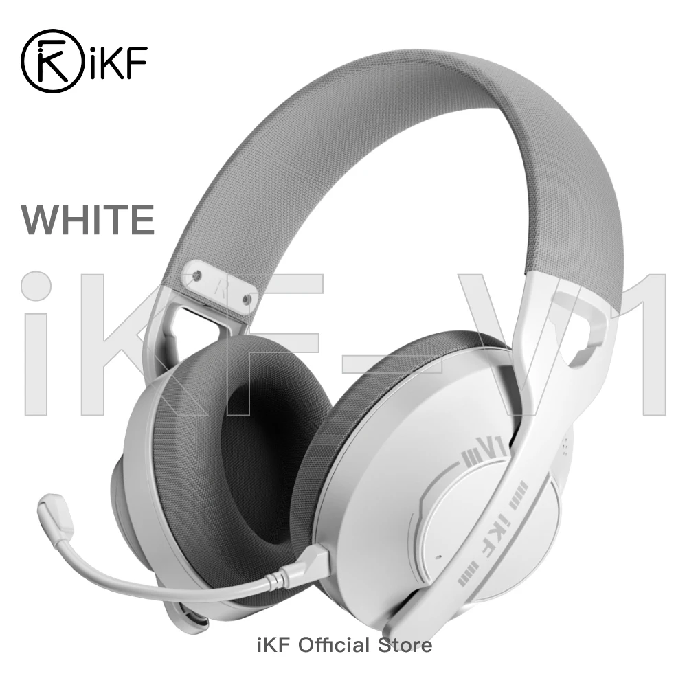 

Беспроводные наушники iKF V1, игровая гарнитура Bluetooth 2,4G с микрофоном, время воспроизведения 50 часов, глубокие басы, приложение iKF, для iOS/Android