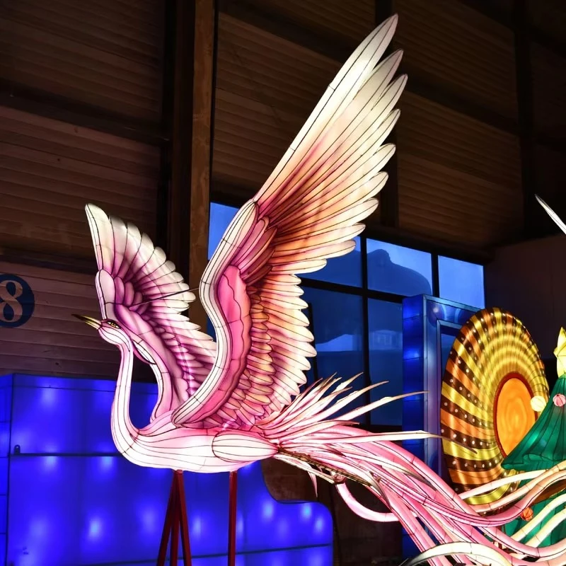 CCFL175 Themed Lantern Exhibition Animal Modeling Lantern Park Reality Bird Lantern Festival
