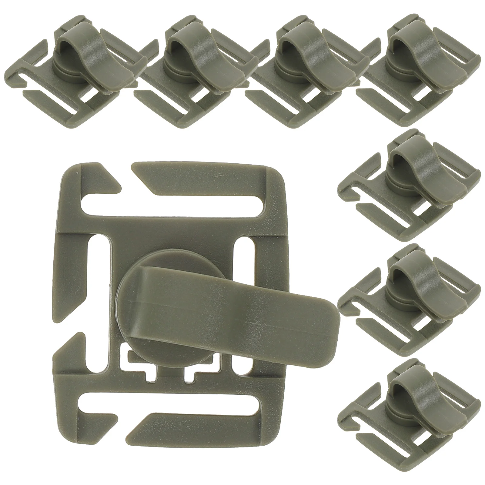 

8Pcs Drinking Tube Clips for Hydration Pack Rotatable Water Bladder Hose Clamps Secure Fastening Outdoor Backpack Camping