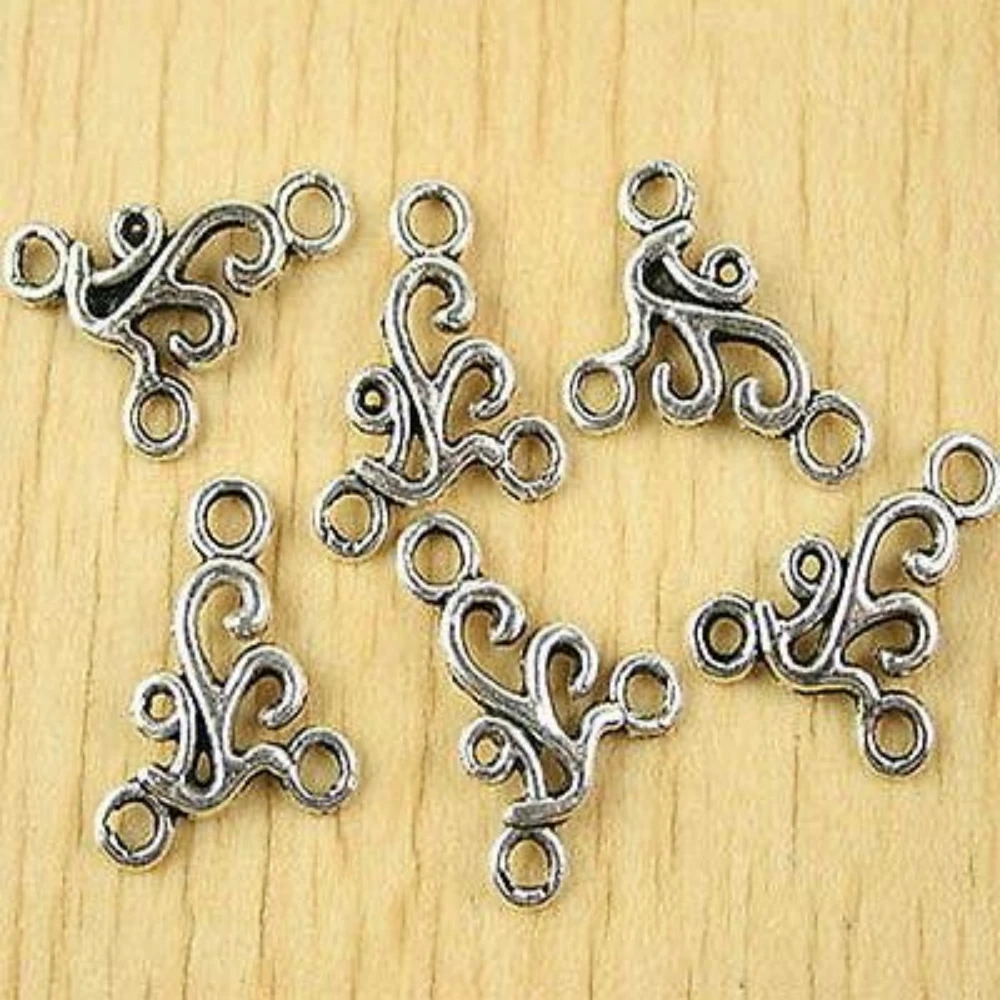 

30PCS 20.7x16.9mm TIBETAN SILVER IMMEMORIAL CONNECTORS CHARMS H2612