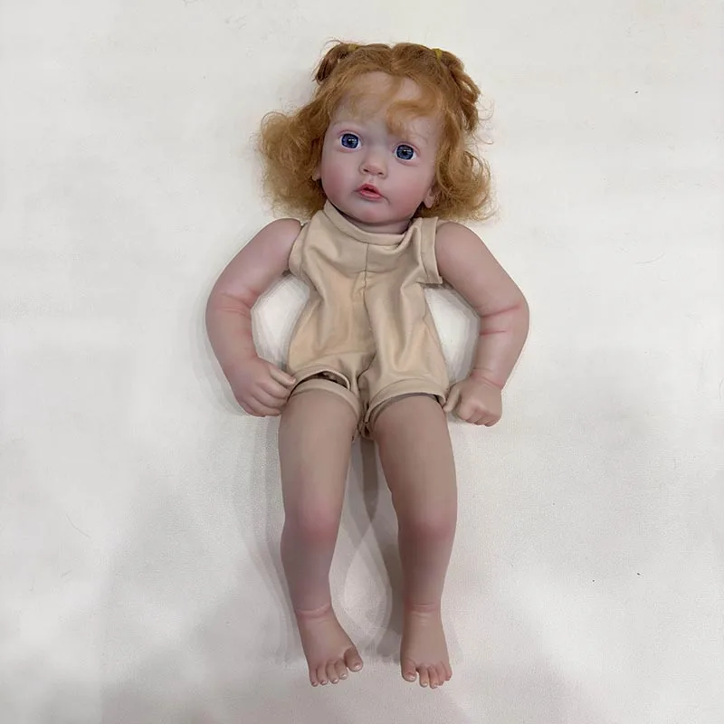 24inch Ayana Lifelike Reborn Doll kit Unfinished Already Painted Baby parts with Hand Rooted Hair