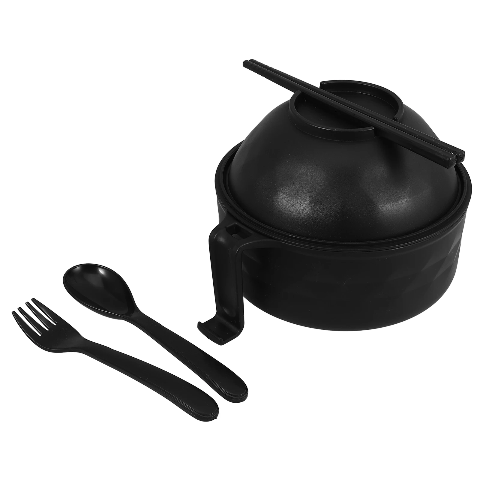 

Microwave Ramen With Lid Handle Plastic Rice Container Multi Functional Quick Cooking Instant Food College Dorm