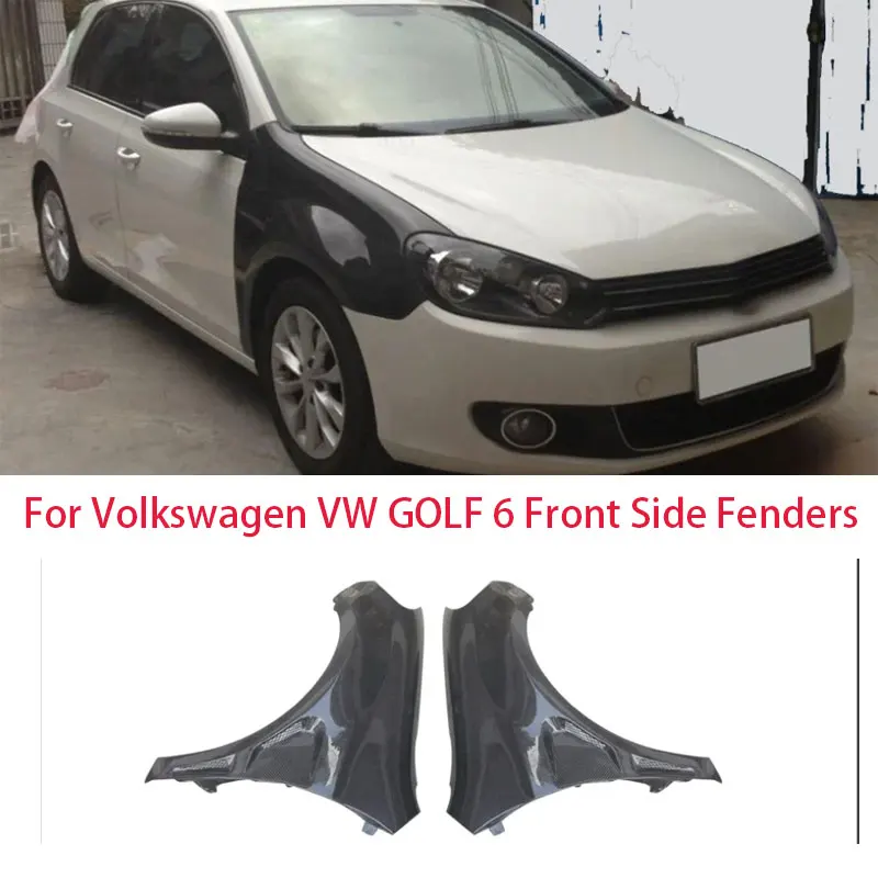 

Расширения передних боковых крыльев автомобиля из углеродного волокна для Volkswagen VW GOLF 6 VI MK6 2010-2013, боковые внешние боковые крылья, вентиляционные накладки