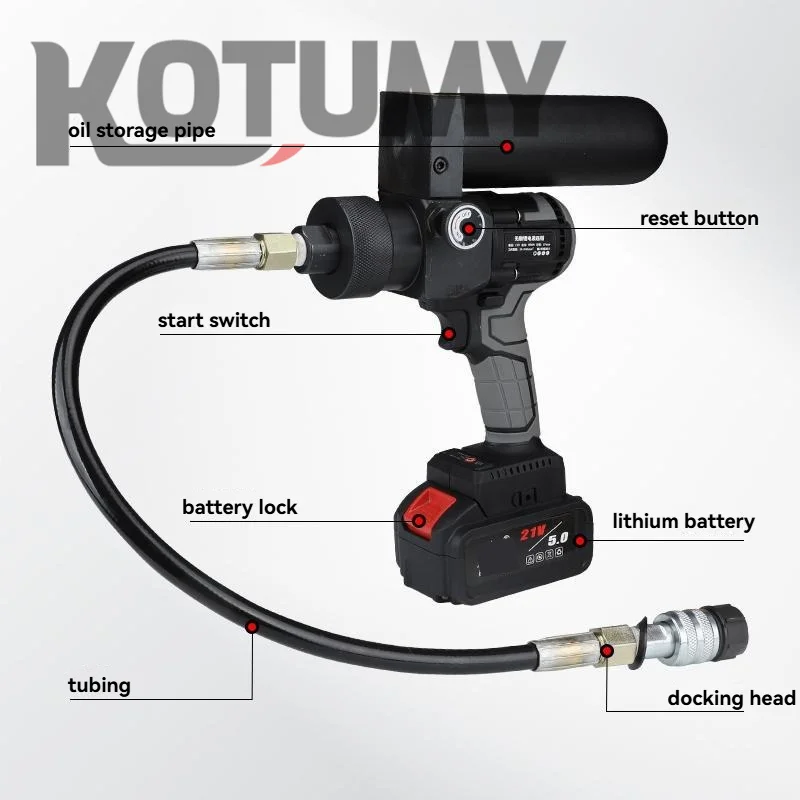 ปั๊มไฮดรอลิกไฟฟ้าแบบพกพาขนาดเล็กพิเศษ แบตเตอรี่ลิเธียม รุ่น SL-240S