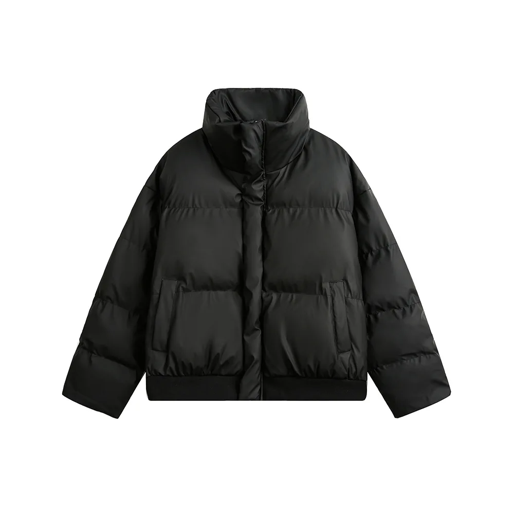 CATTEE American Style PU Leather Short Jacket For Men And Women Winter Trendy Couple Cotton Coat High Street Cool Thickened Warm