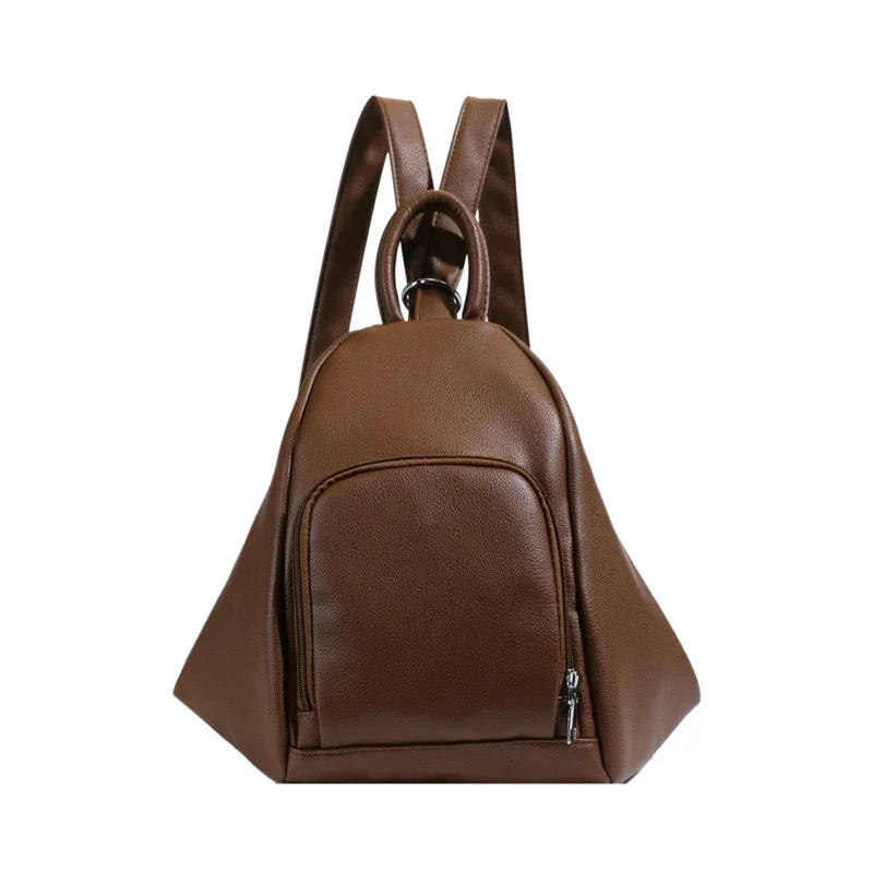 

2025 New Fashion Solid PU Backpacks Large Capacity High Quality Unique Design Personality Shoulder & Crossbody Bags for Women
