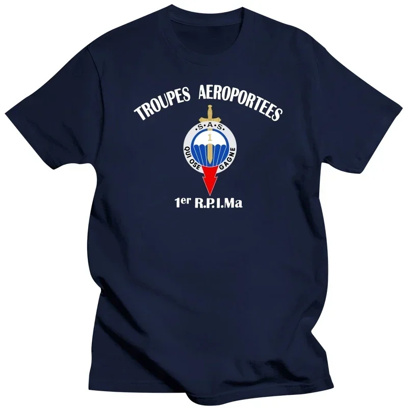 New fashion heavyweight Tee Shirt Shirt 1Er Rpima Regiment Parachutistes D'Infanterie De Marine High Quality Casual Printing Tee