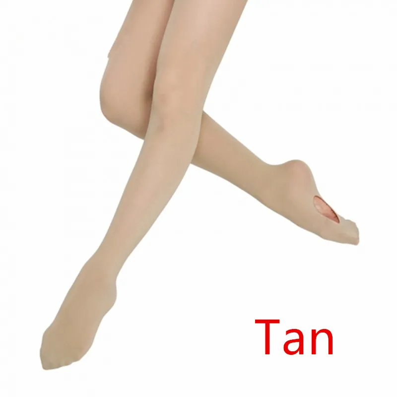 Conversível bronzeado escuro tamanho da criança mc lc dança collants meia de microfibra veludo legwear ballet jazz bailarina formação