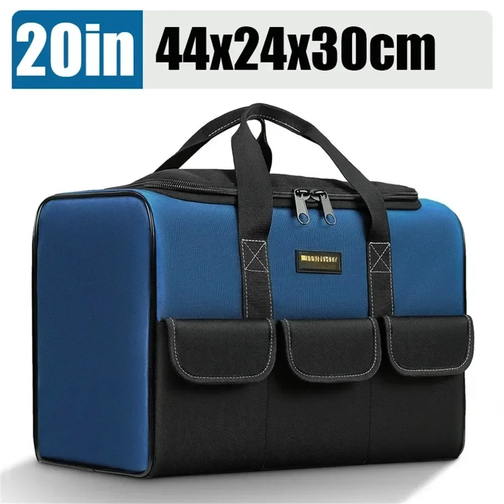 Large Multi-Function Tool Bag Organizer Heavy Duty Tool Pouch Bag Waterproof Anti-Fall Tool Tote Storage Bag with Multi Pockets