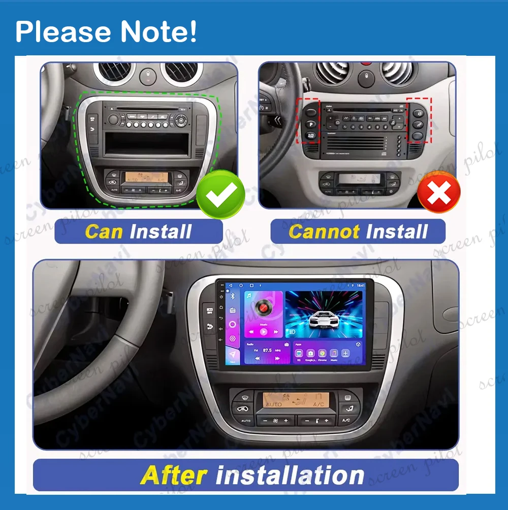 Android 16 For Citroen C2 C3 2001 2002 2003 2004-2010 Car Radio Multimedia Video Player Stereo Head Unit 2 Din Touch Screen