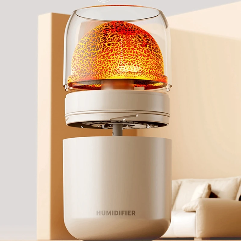 Flame Diffuser Cool Mist Humidifiers,300Ml 8 Hours Auto Off Aromatherapy Diffuser For Home