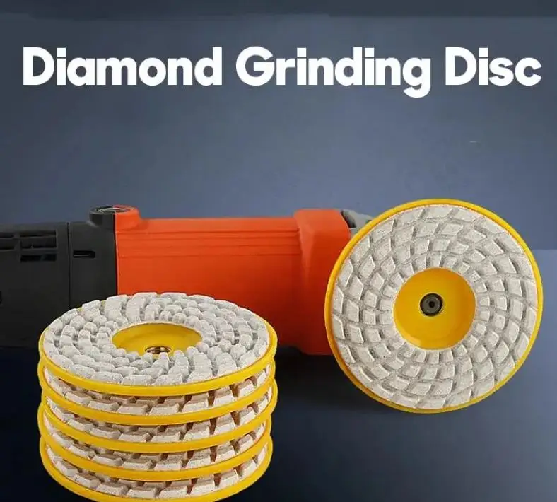 

4 Inch Diamond Polishing Pads Dry Sanding Polisher Trimming Pads Disc for Granite Marble Stone Concrete Glass Sanding Disc Tool