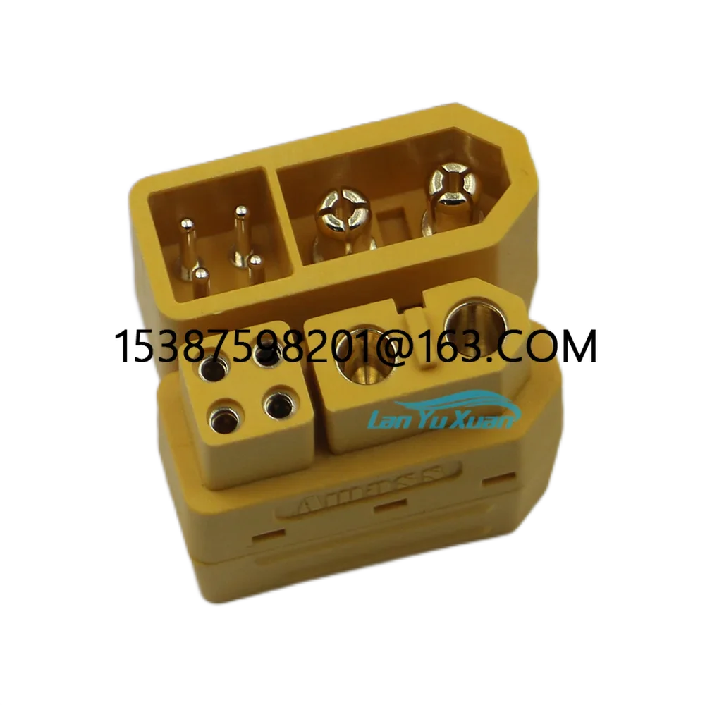 XT60 2 + 4 Conector Plug com Sinal Pin, Shell Fio De Solda, AMASS DIY Modelo Peças, 3 Par