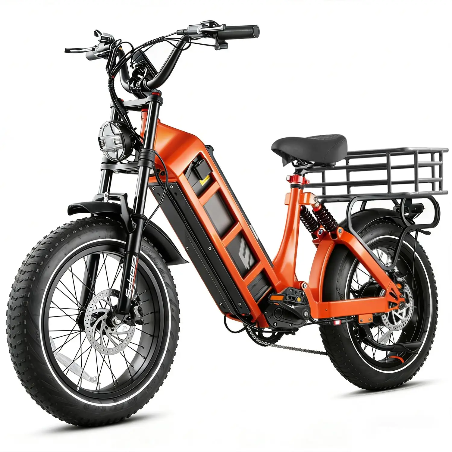 Pro 2 EBike - Dual Motor 5400W/1200W 30-43MPH 60V 70Ah 200Mile Long Range Electric Bike for Adults, 20'' Fat Tire image 4