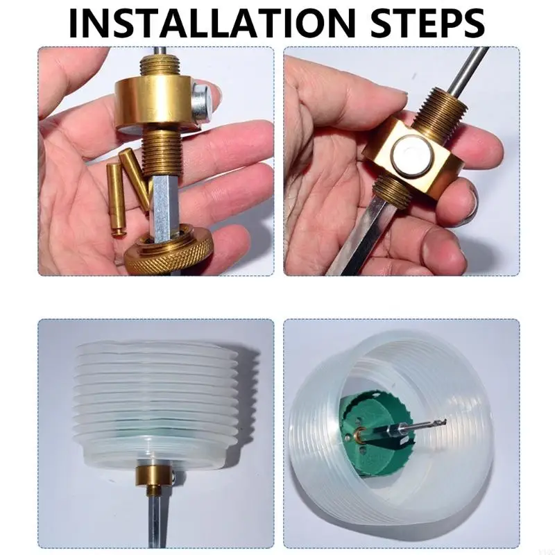 Metal Hole Drill Bit Connecting Rod Downlight Quick Release Hole Opener Y4QC