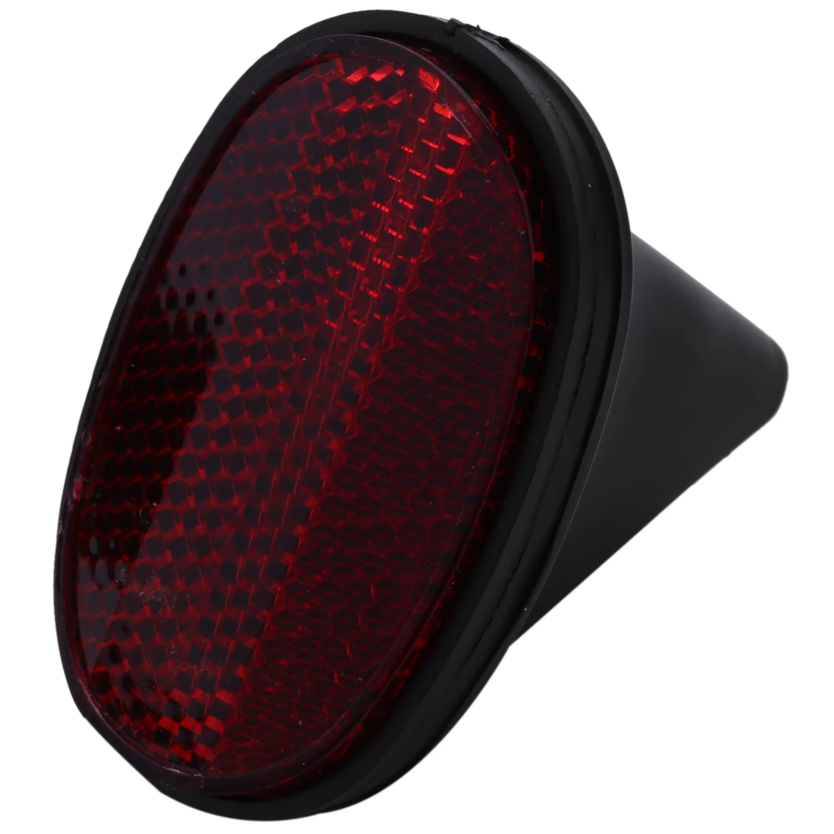 1 pcs Bicycle Rear Tail Reflector Mudguard Oval Warnning Red black