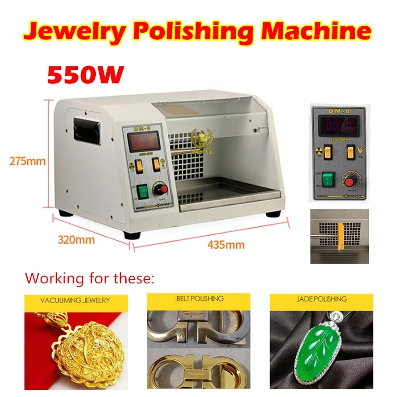 

Mini Polishing Grinding Machine with Dust Collector Motor Bench Grinder Polisher Jewelry Polisher 220V 110V Option