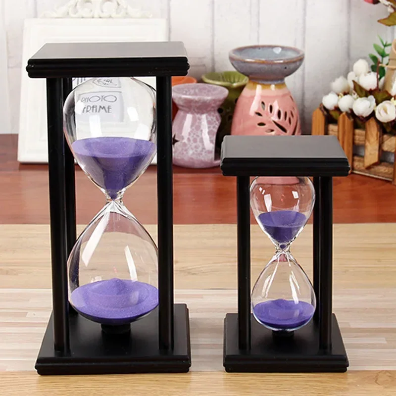 30 Minutes Wooden Hourglass Modern Sandglass Creative Birthday Gifts Kitchen Timer Home Decoration Sand Clock Office Ornaments