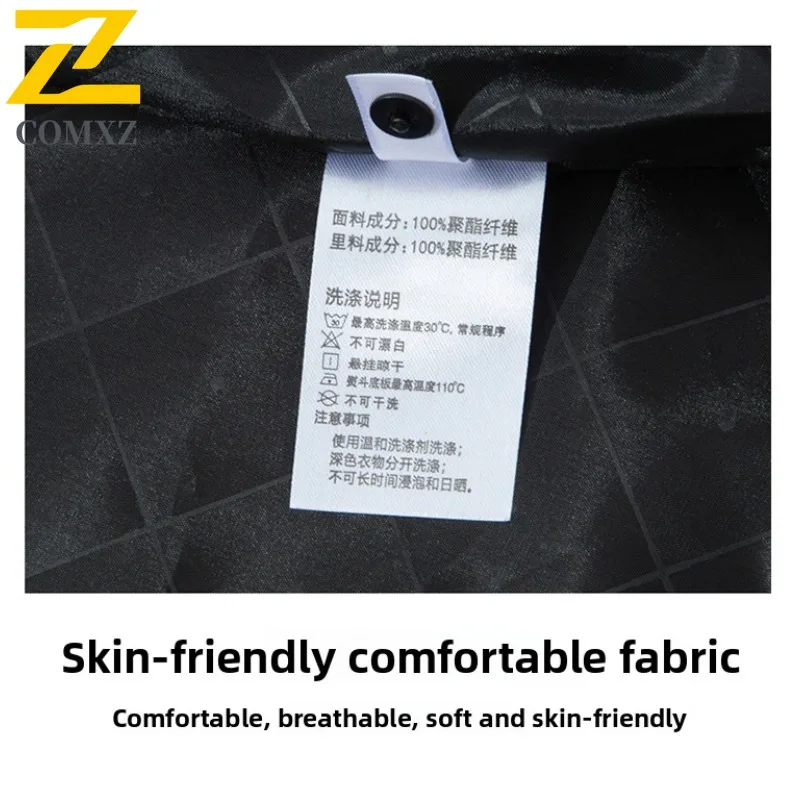 COMXZ معطف مقاوم للمطر يندبروف مقاوم للماء عادية في الهواء الطلق تسلق العمل السائق سترة التخييم تنفس حجم كبير ملابس خارجية للرجال #6
