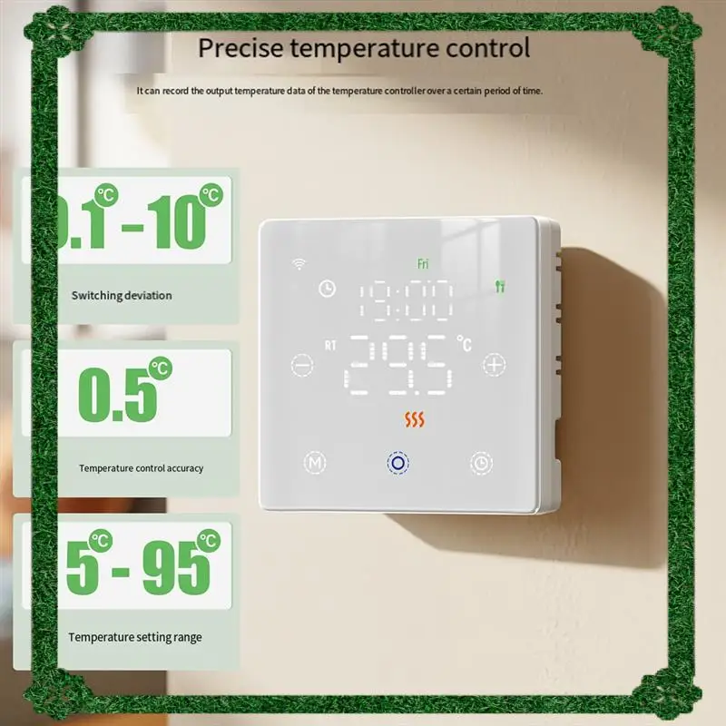 24-Hour Delivery Tuya Wifi Smart Thermostat For Water/Electric Floor Heating Gas Boiler Remote Temperature APP Voice Controller