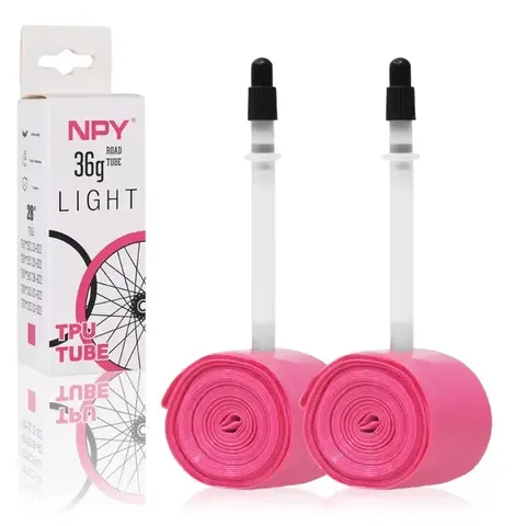 Bilashmart NPY Bike Inner Tube Anti Puncture 28G36G for Road Bikes 700C 23C 25C 28C 32C 35C Ultra-Light TPU Tube 45/65/85MM Presta Valves