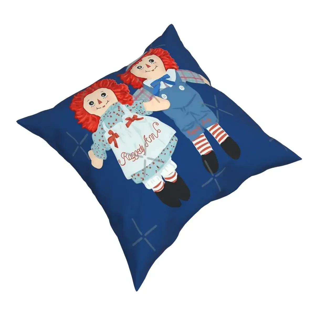 وسادة وسادة من الفرو ، وسادة أريكة سوداء ، راجيدي آن وراجيدي ، أندي الدمى العتيقة #3