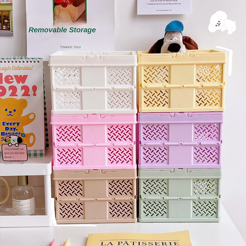 

6-функциональная складная корзина для хранения в стиле INS, многофункциональный держатель для канцелярских принадлежностей, аксессуары для офисного стола