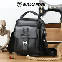 Men’s Genuine Leather Shoulder Bag Crossbody Messenger Travel Bag First Layer Cowhide Business Laptop iPad Bag, Casual Handbag