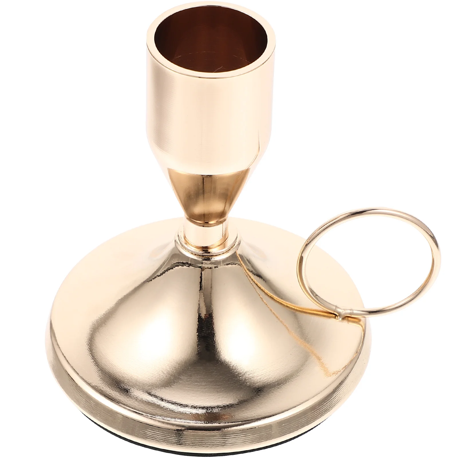 

Portable Metal Holder Tiny Candlestick Art Decor for Living Room Bedroom Office Holiday Wedding Decoration Desktop