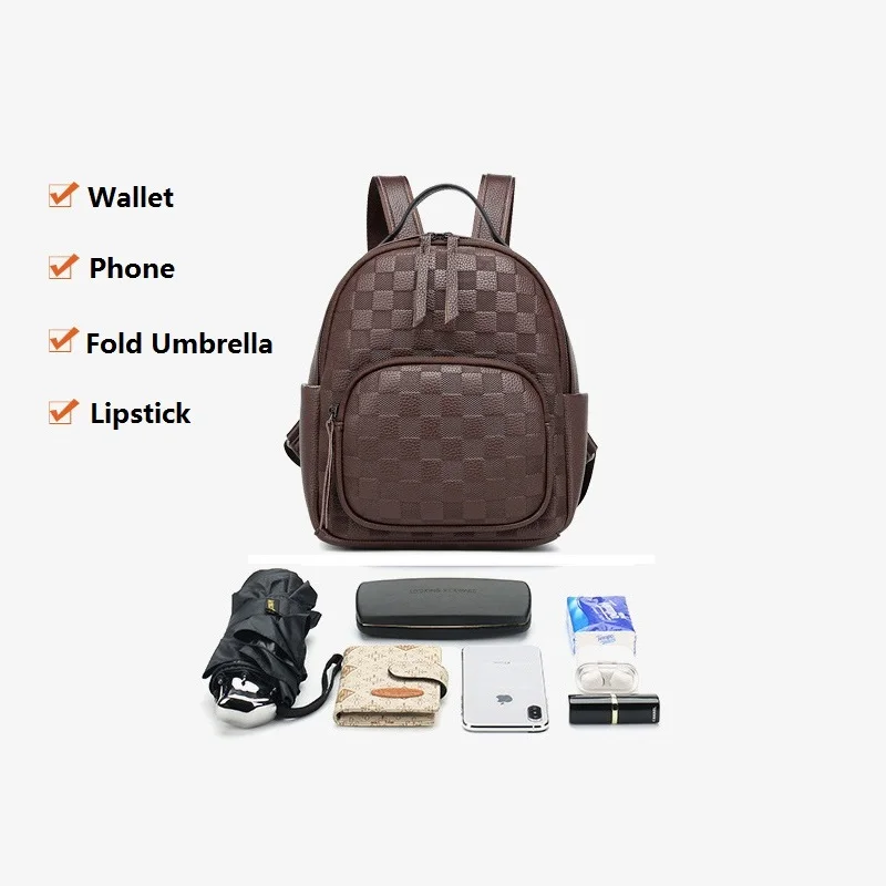 GPR Genuine Cowhide Leather Casual Backpacks for Women Korean School Bags for Girls Ladies Travel Bag Female Bag Backpack