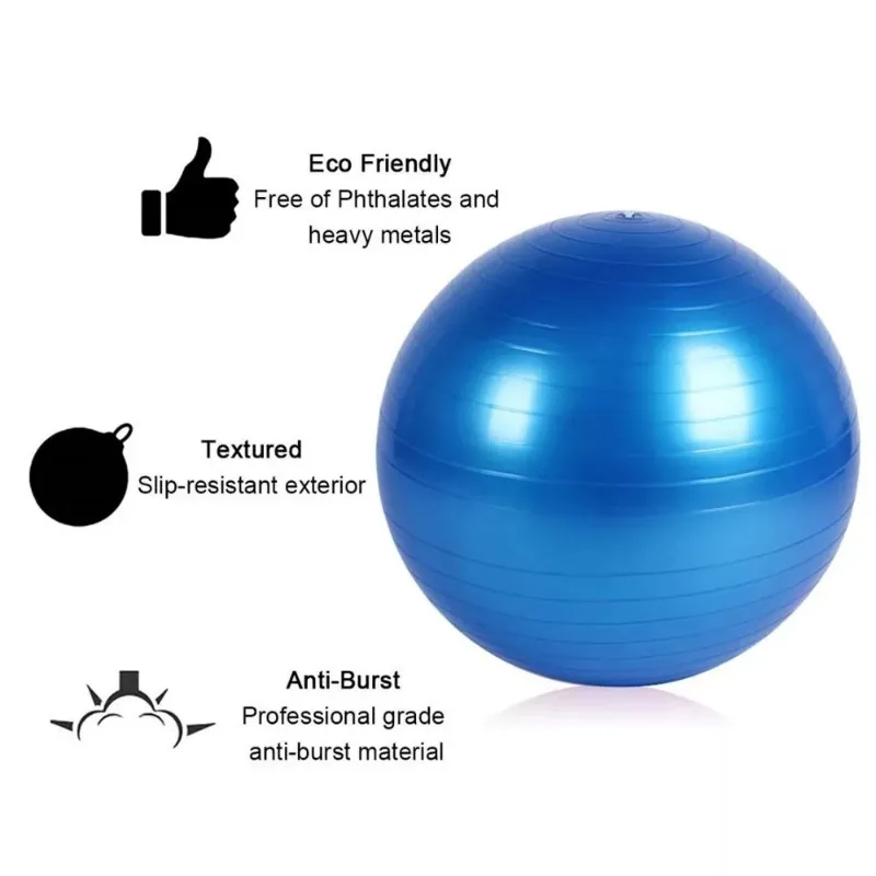 55/65/75cm Fitness Yoga Balance Ball Pregnant Women Rehabilitation Exercise Pilates Accessories Explosion-proof Yoga Core Ball