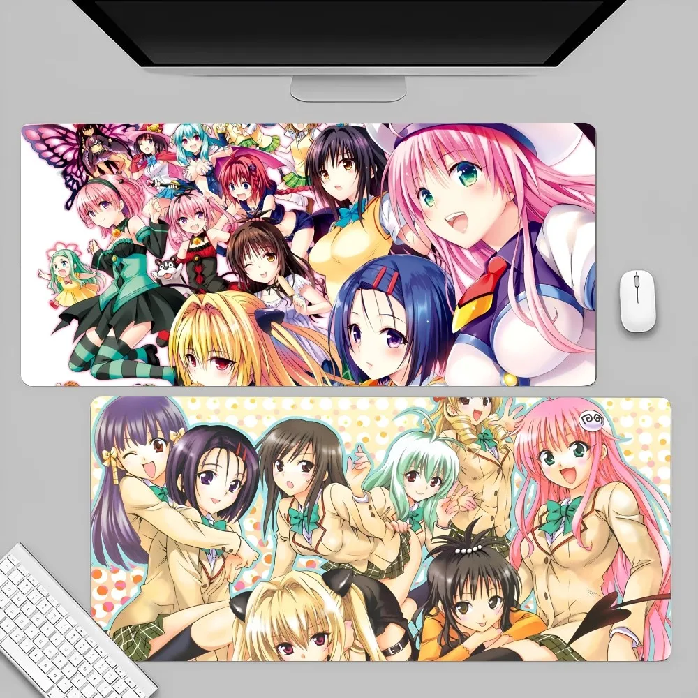 Anmie To Love Ru Mousepad Large Gaming Mouse Pad LockEdge Thickened Computer Keyboard Table Desk Mat