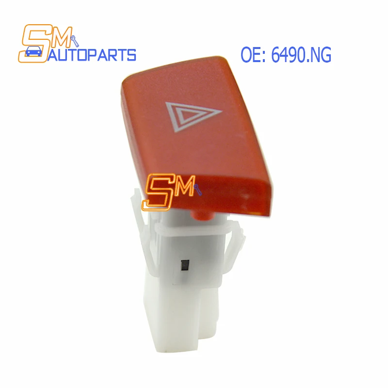 High Quality Warning Hazard Light Emergency Button Switch 6490.NG 6490 NG 6490NG for Citroen C1 Toyota Aygo Mk1 Peugeot 107