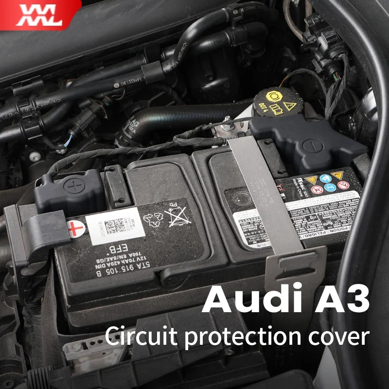 For Audi A3 8Y 2022 2021 2020 Sportback Limousine Sedan Engine Battery  Protective Cover  ABS Waterproof Dustproof Auto Interior