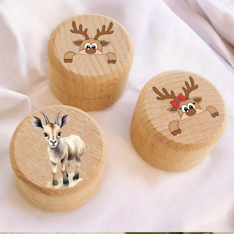 Tooth Fairy Box, Baby's First Hair Keepsake Box, Wooden Fetal Hair Collection Box tooth holder Cute Hair Keepsake Box Baby